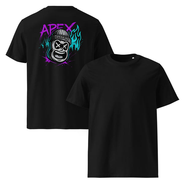 Unisex - Bio - Baumwoll - T-Shirt CRAZY - Apex Alma