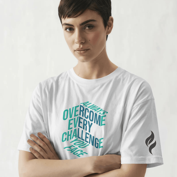 Unisex - Bio - Baumwoll - T-Shirt OVERCOME - Apex Alma