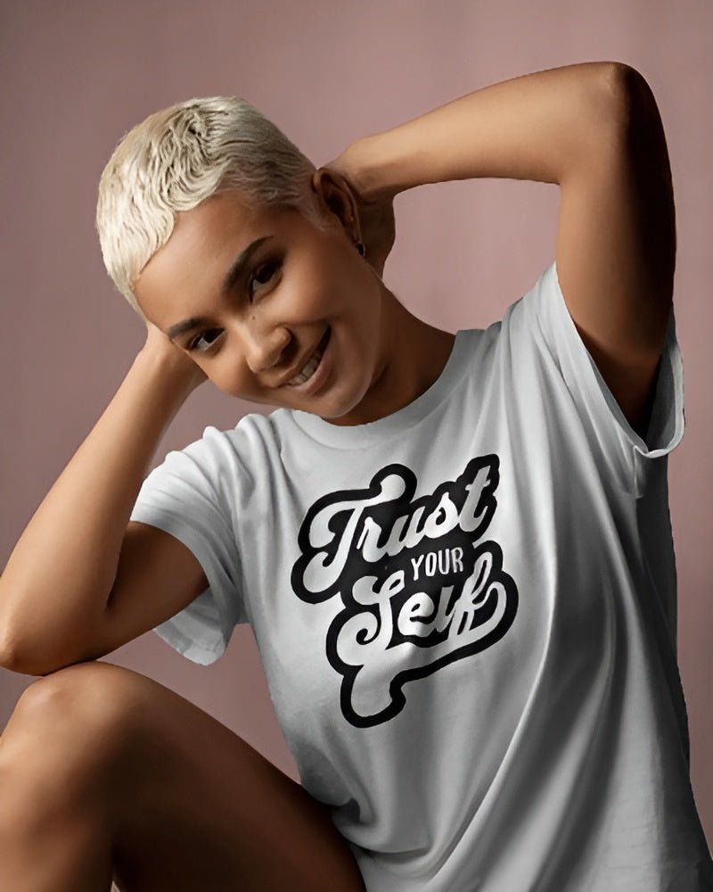 Unisex - Bio - Baumwoll - T-Shirt TRUSTYOURSELF - Apex Alma