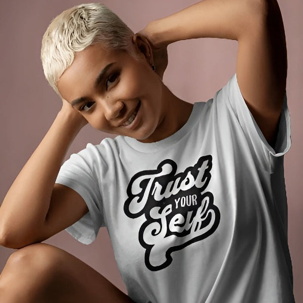 Unisex - Bio - Baumwoll - T-Shirt TRUSTYOURSELF - Apex Alma