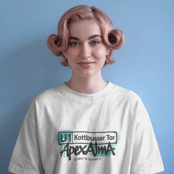 Unisex Bio - T-Shirt mit Rippkragen KOTTBUSSERTOR - Apex Alma