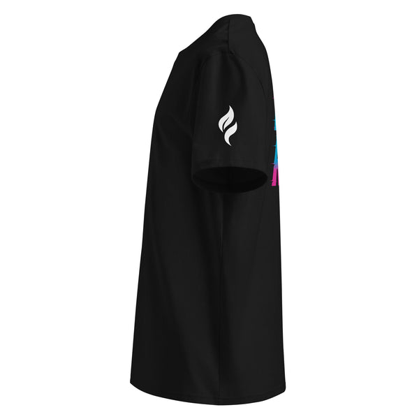 Unisex Bio - T-Shirt mit Rippkragen NIGHTRIDER - Apex Alma