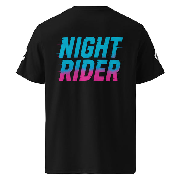 Unisex Bio - T-Shirt mit Rippkragen NIGHTRIDER - Apex Alma