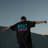 Unisex Bio - T-Shirt mit Rippkragen NIGHTRIDER - Apex Alma